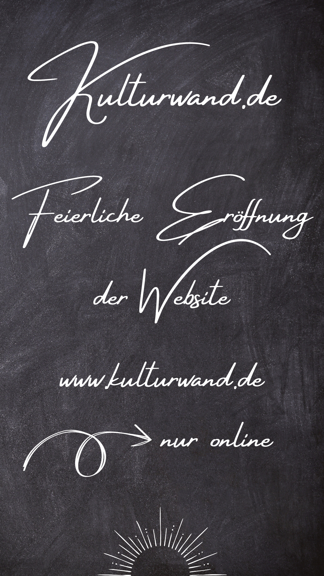 Poster zur "Eröffnungsfeier" dieser Website